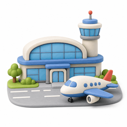 airport vocabulary illustration