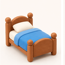 bed vocabulary illustration