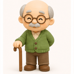 grandfather vocabulary illustration