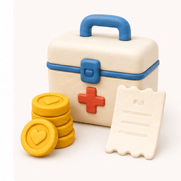 medical expenses vocabulary illustration