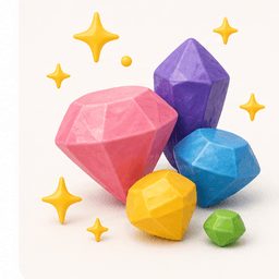 sparkling / glittering vocabulary illustration