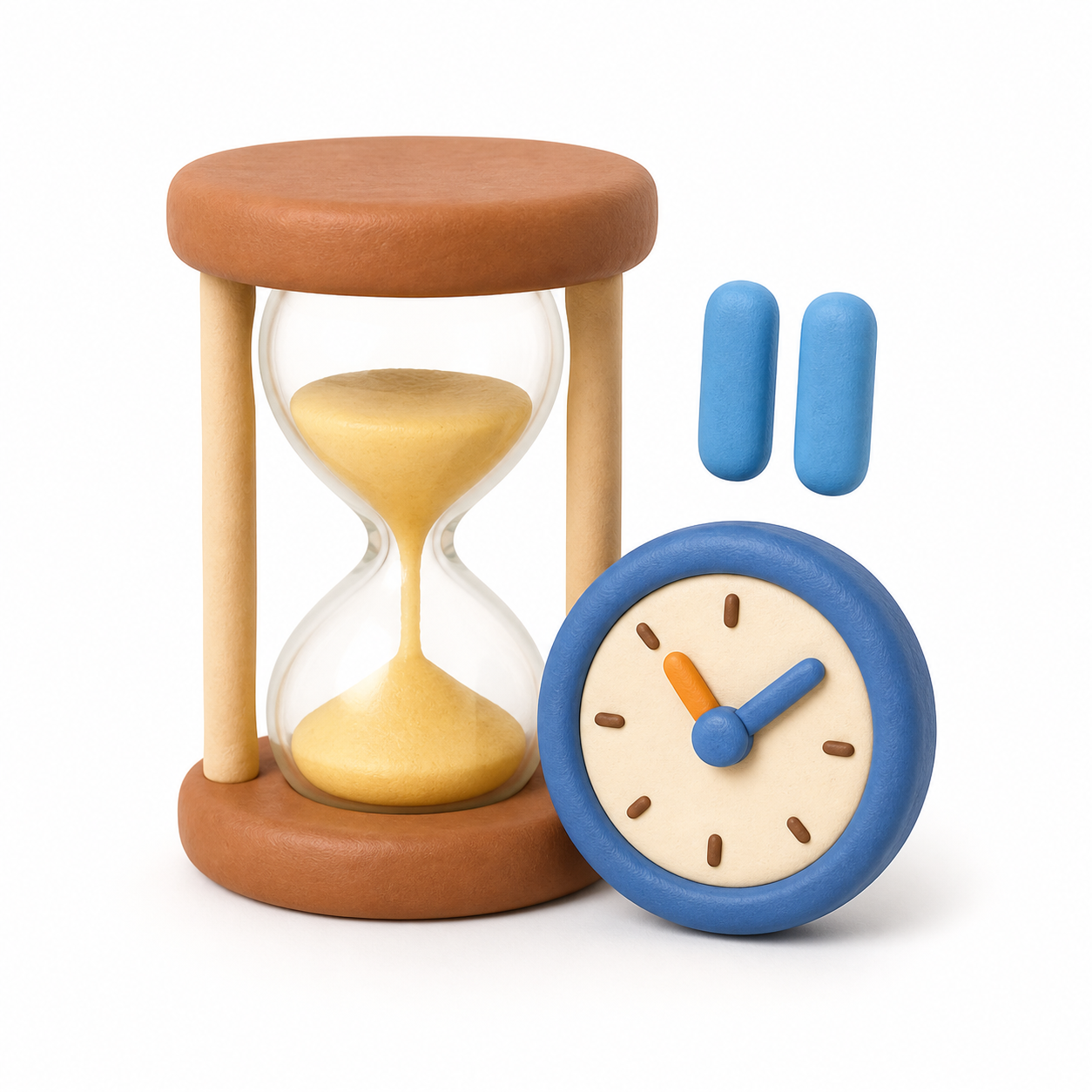 wait vocabulary illustration